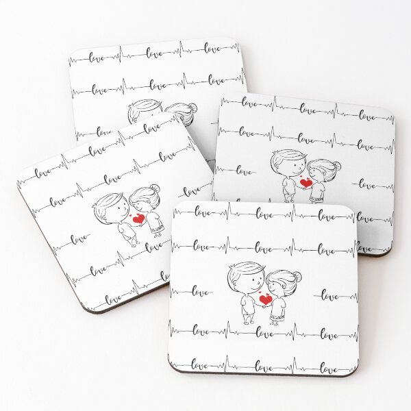 Item preview, cute lovers- heart rhythm of love designed and sold by Passacagliabusra.