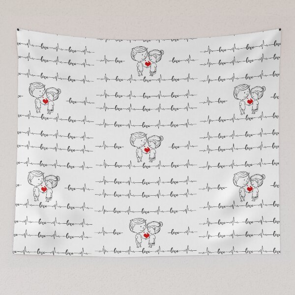 Item preview, cute lovers- heart rhythm of love designed and sold by Passacagliabusra.