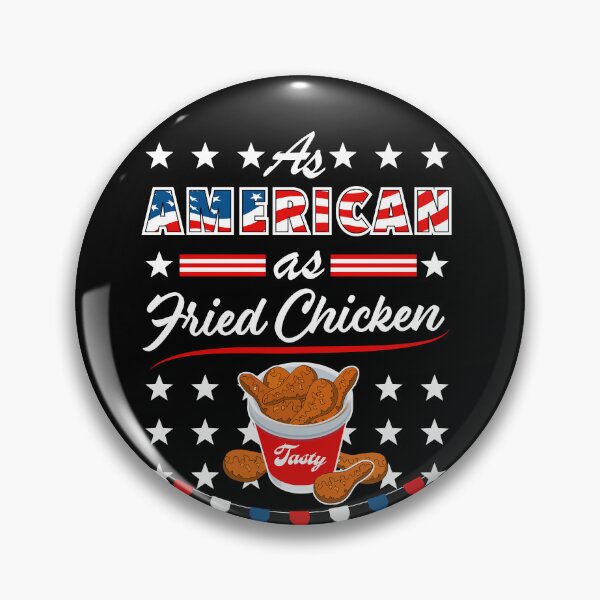 Item preview, As American As Fried Chicken Funny USA 4th of July Patriotic designed and sold by SuperFreshArt.