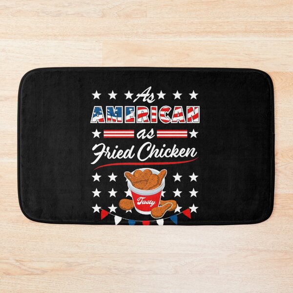 Item preview, As American As Fried Chicken Funny USA 4th of July Patriotic designed and sold by SuperFreshArt.