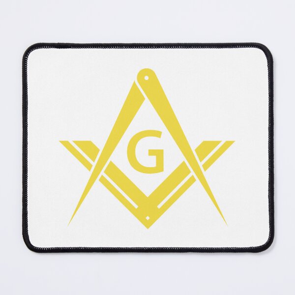 Item preview, Freemason Gold Square & Compass White Background Masonic designed and sold by MasterMasonMade.