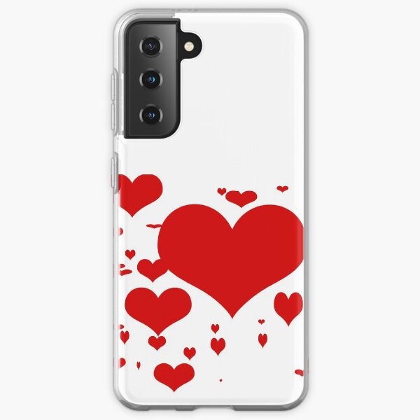 Red hearts for love pattern Samsung Galaxy Soft Case