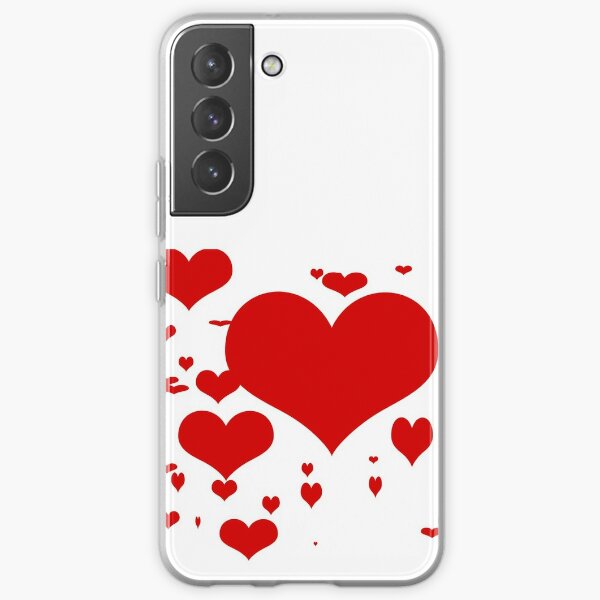 Red hearts for love pattern  Samsung Galaxy Soft Case