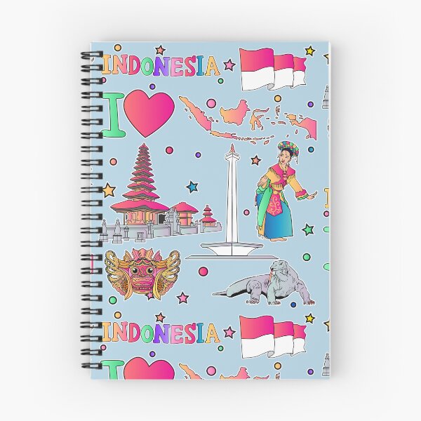 Item preview, Indonesian hand drawn travel symbols, Indonesia map, Culture icons designed and sold by mashmosh.