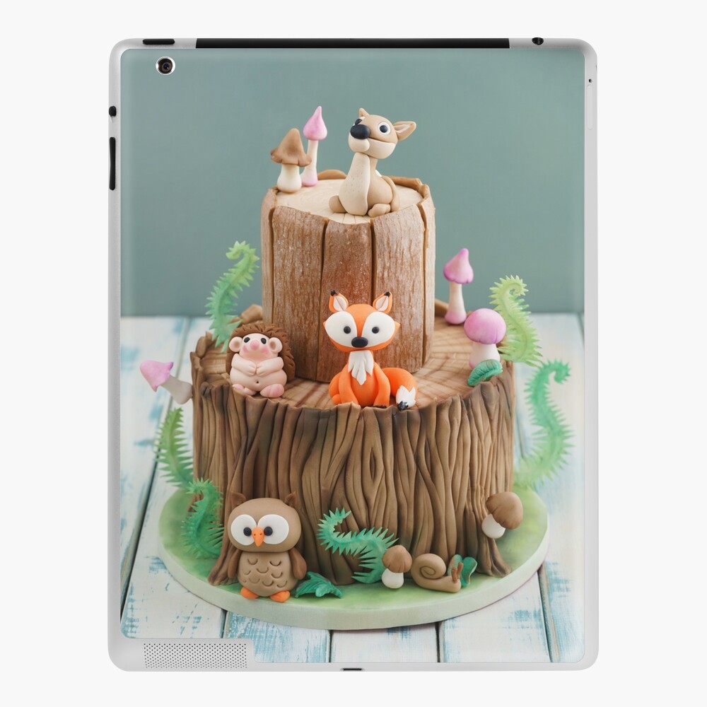  Woodland Cake Topper Fondant with Mushroom and Tree, Cute  Animals Edible Cake Decorations for Baby and Kids Birthday Party (Woodland  Full Set (4 Animals and accessories)) : Handmade Products