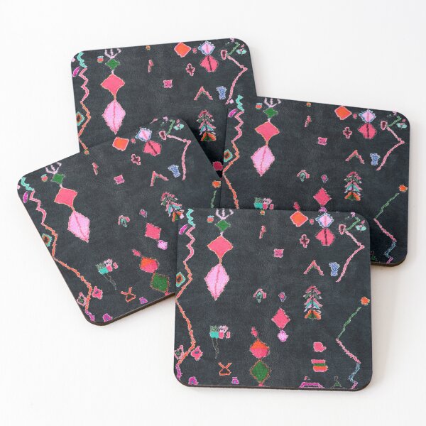 Item preview, Black Oriental Moroccan Berber Rug Artworks designed and sold by SpaceBazaar.