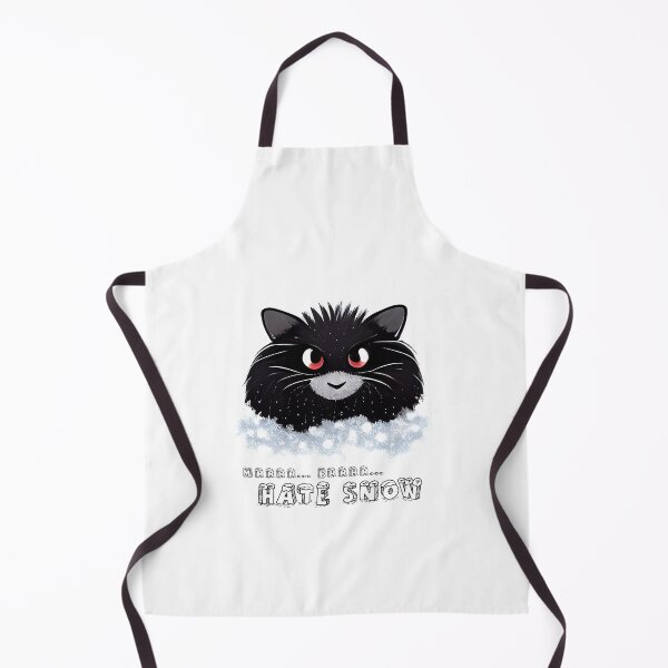 Item preview, Funny Christmas Badass Black Cat Closeup That Hates Snow designed and sold by KOTOdesign.