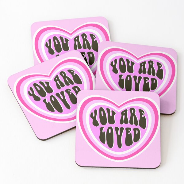 Item preview, you are loved pink heart  designed and sold by mariahmoniquedesign.