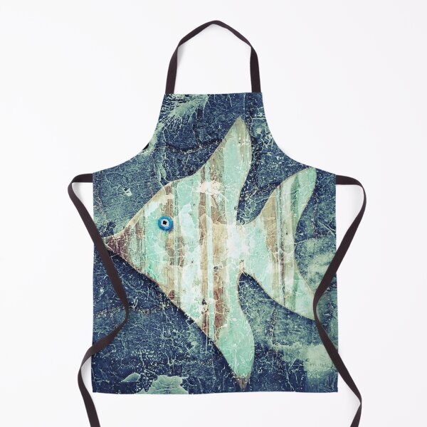 Item preview, Angel Fish Abstract Grunge Style Beach House Décor 1 of 2 designed and sold by Beachy.