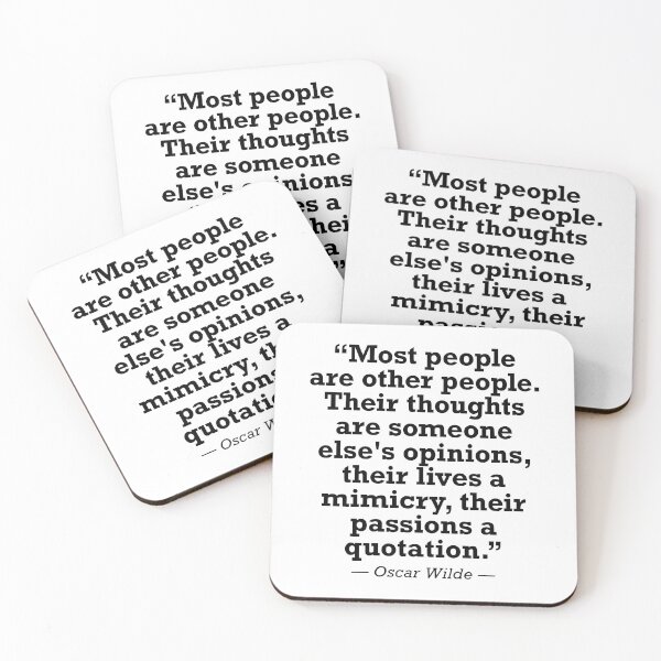 Item preview, Oscar Wilde Quote Anti Mainstream Media Anti Cancel Culture Anti NPC designed and sold by JackCurtis1991.