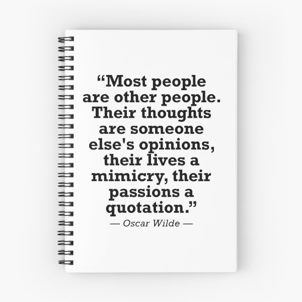 Item preview, Oscar Wilde Quote Anti Mainstream Media Anti Cancel Culture Anti NPC designed and sold by JackCurtis1991.