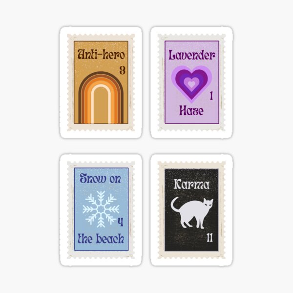 Midnights Taylor Set 1 Stamps Sticker