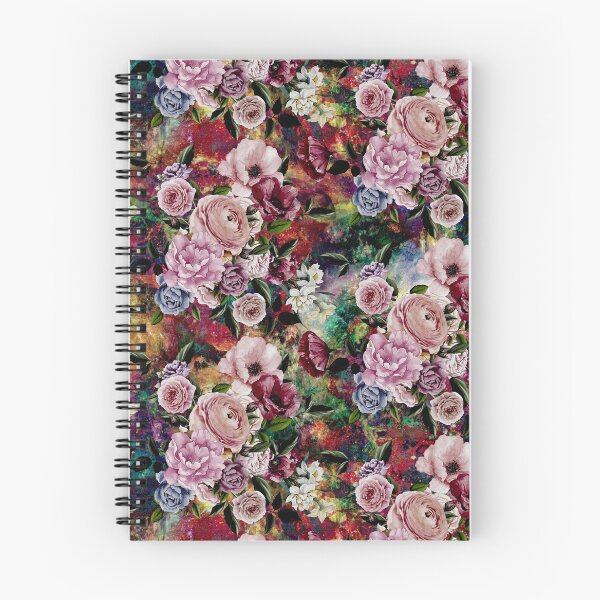 Item preview, Stylish flowers and roses heaven, floral illustration, botanical pattern, plants pattern, multicoloured red exotic floral garden designed and sold by ZeinabTaha.