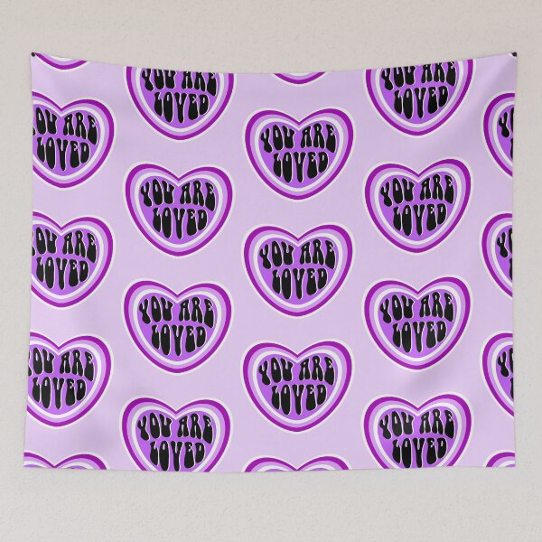 Item preview, you are loved purple heart  designed and sold by mariahmoniquedesign.