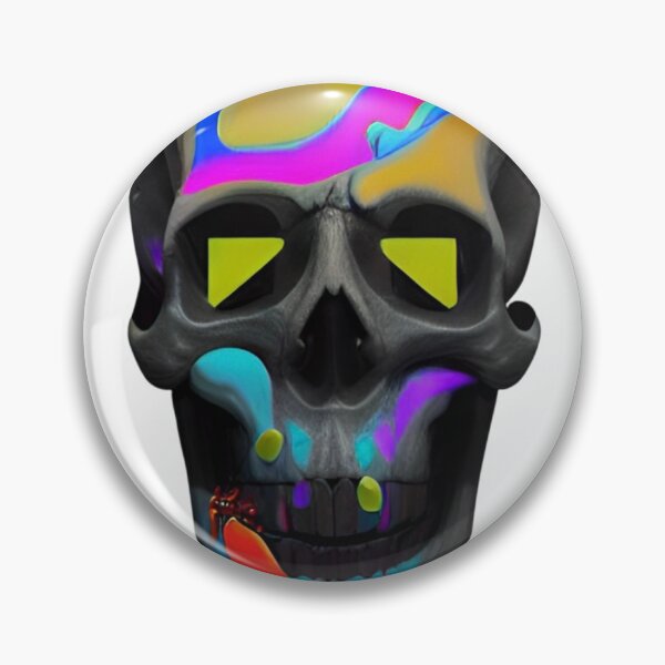 Item preview, Colorful skull  designed and sold by maxdarkart.
