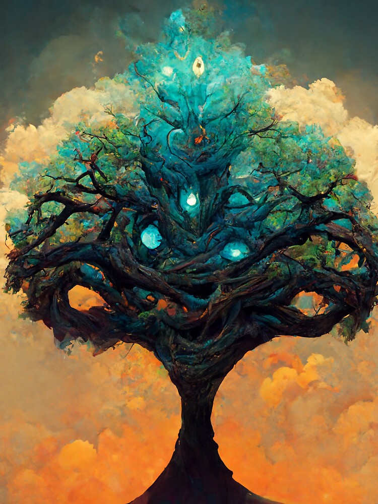 Wise Christmas Mystical Tree Poster for Sale by TheBigSadShop