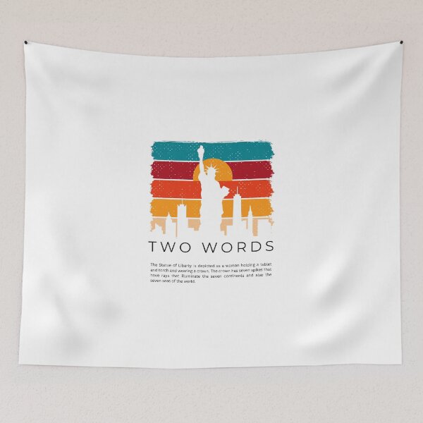Item preview, two words made in america designed and sold by bhsysfshop.