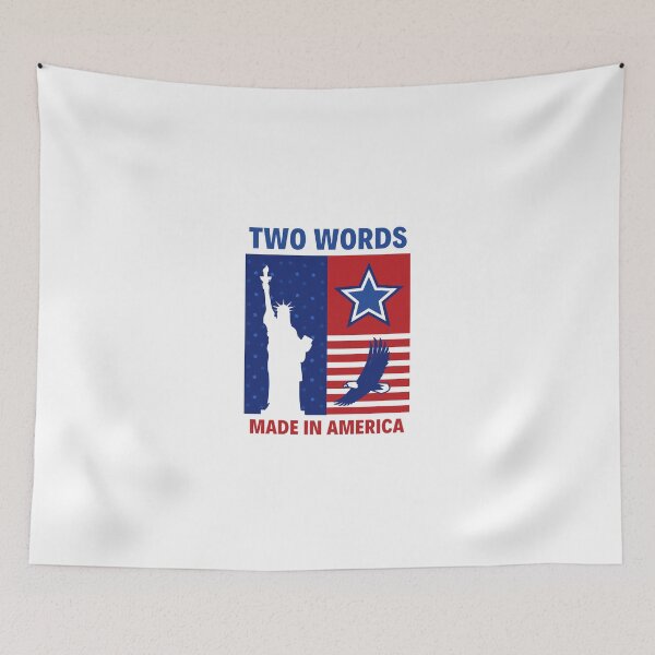 Item preview, two words made in america designed and sold by bhsysfshop.