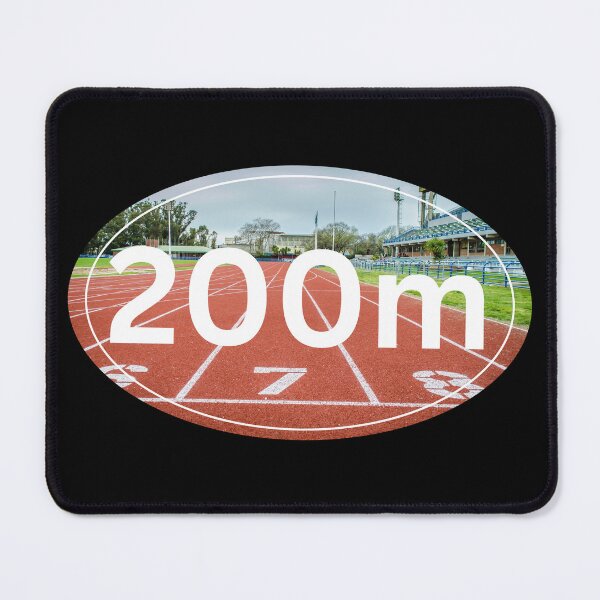 Item preview, On the Track, 200m Dash - White designed and sold by LatterDaze.