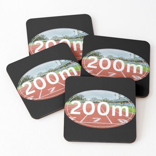 Item preview, On the Track, 200m Dash - White designed and sold by LatterDaze.