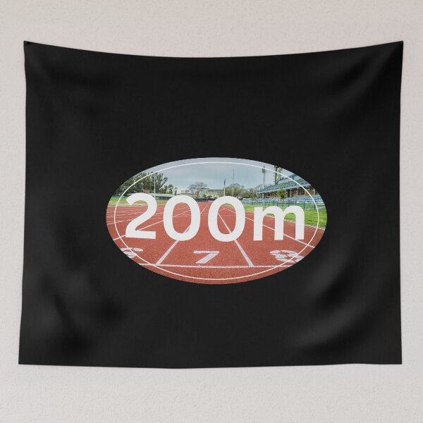 Item preview, On the Track, 200m Dash - White designed and sold by LatterDaze.