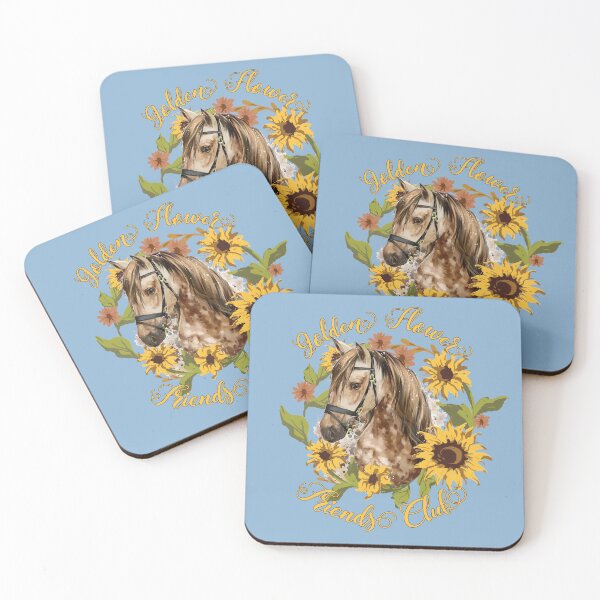 Item preview, Golden Flower Friends Wreath designed and sold by Ohana-Community.