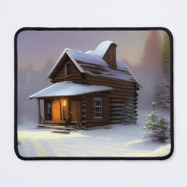 Item preview, Old Abandoned Cabin in the Snowy Forest designed and sold by Caregiverology.