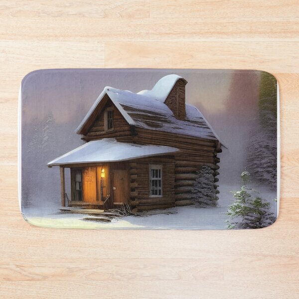 Item preview, Old Abandoned Cabin in the Snowy Forest designed and sold by Caregiverology.