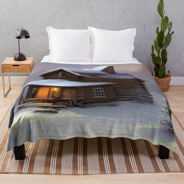 Item preview, Old Abandoned Cabin in the Snowy Forest designed and sold by Caregiverology.