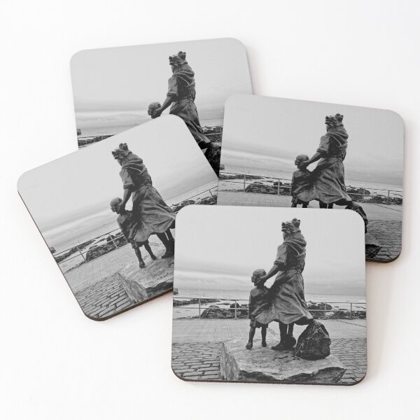 Item preview, Pittenweem statue in black and white designed and sold by S-and-W-4ever.