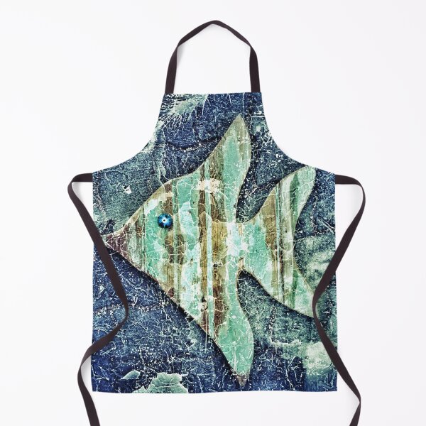 Item preview, Angel Fish Abstract Grunge Style Beach House Décor 2 of 2 designed and sold by Beachy.