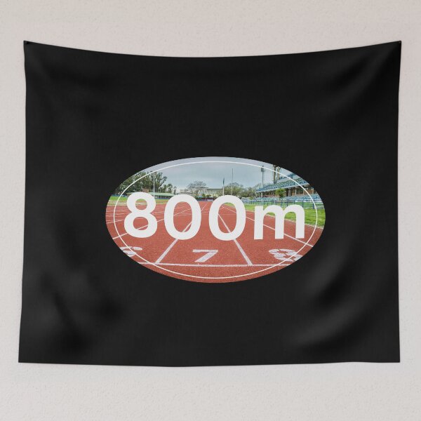 Item preview, On the Track, 800m Run - White designed and sold by LatterDaze.