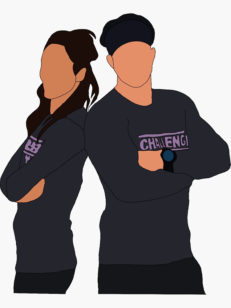 "The Challenge— Ride or Dies Johnny Bananas and Nany " Sticker for Sale