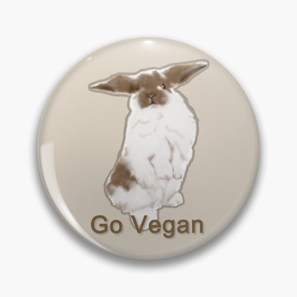 Item preview, Go Vegan Bunny Rabbit - Cute Animals designed and sold by ViewerEqualsPhoton.