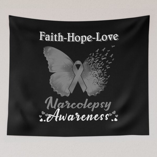 Item preview, Faith Hope Love Butterfly Narcolepsy Awareness designed and sold by Gillosina.