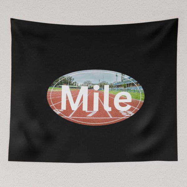 Item preview, On the Track, Mile Run - White designed and sold by LatterDaze.