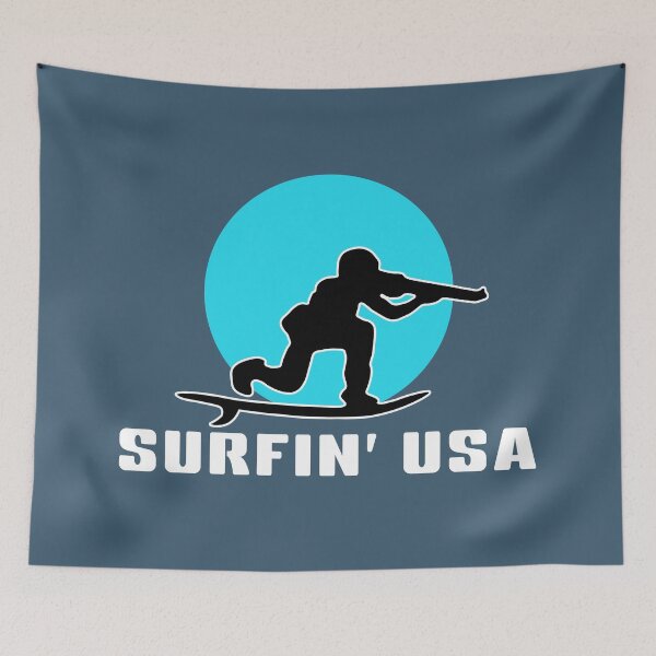 Item preview, SURFIN' USA - CENTRE. BLUE/WHITE. designed and sold by 5hertz.