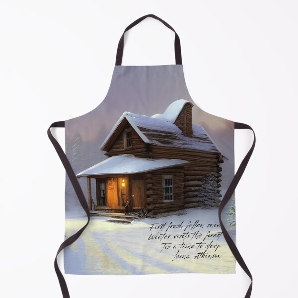 Item preview, Old Abandoned Cabin in the Snowy Forest with a Haiku designed and sold by Caregiverology.
