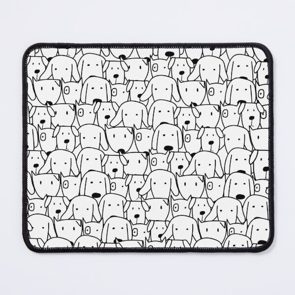 Item preview, Cute, Funny Black and White Dog Cartoon Pattern for Dog Lovers designed and sold by petpuppymania.