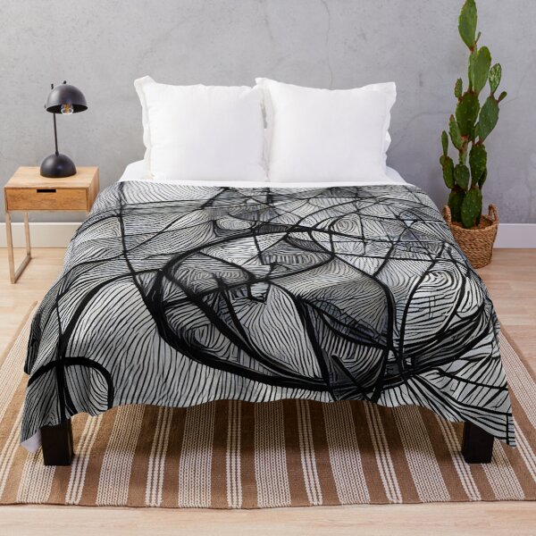 Item preview, Abstract intricate black and white painting designed and sold by thecocotouchart.