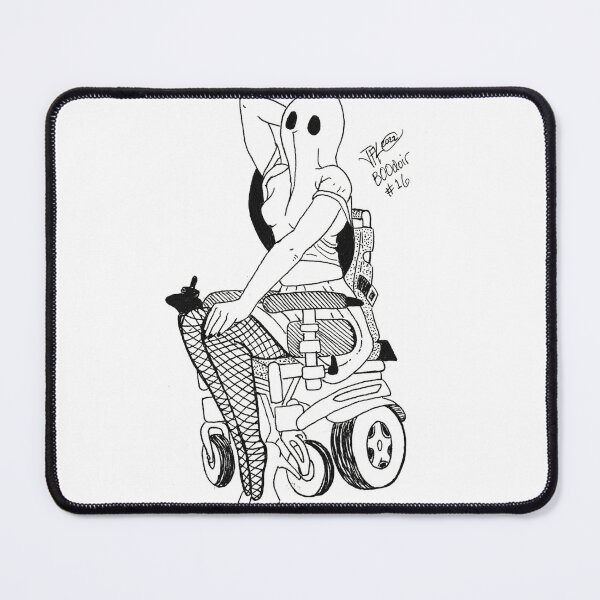 Item preview, Ghost pinup with power chair designed and sold by Jared King.