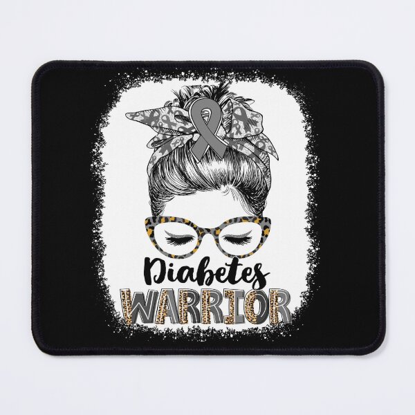 Item preview, Messy Bun Leopard Diabetes Warrior designed and sold by rechardtee.