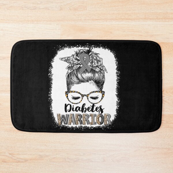 Item preview, Messy Bun Leopard Diabetes Warrior designed and sold by rechardtee.