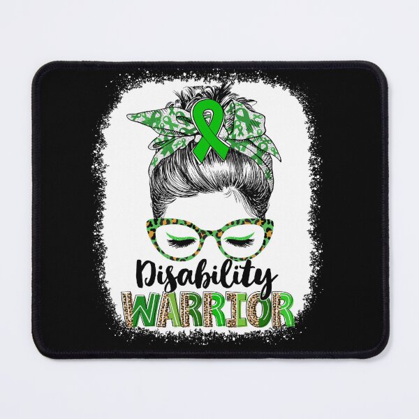 Item preview, Messy Bun Leopard Disability Warrior designed and sold by rechardtee.