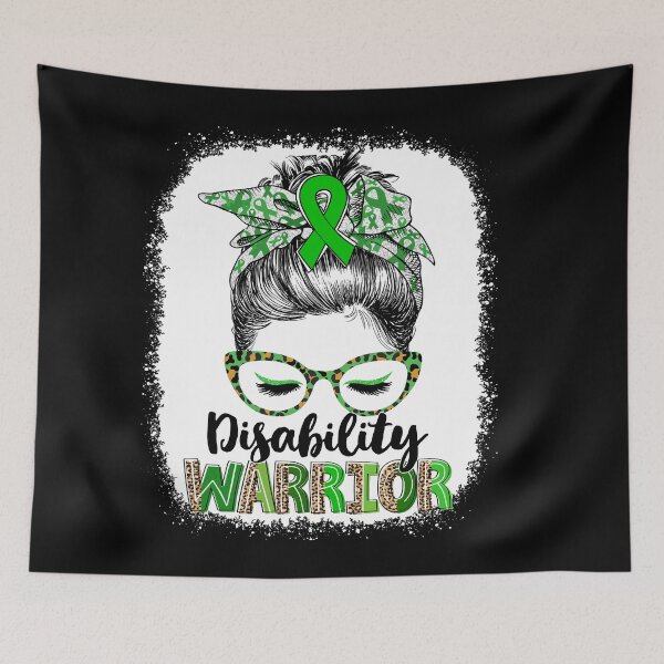 Item preview, Messy Bun Leopard Disability Warrior designed and sold by rechardtee.