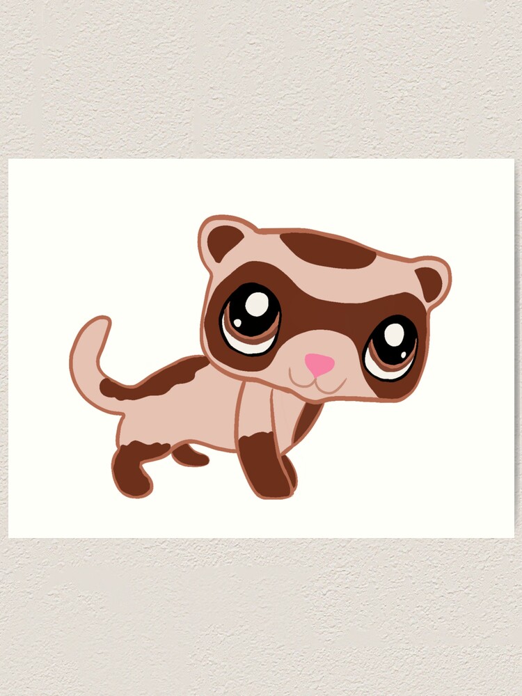 Littlest Pet Shop Ferret Hannah Art Print