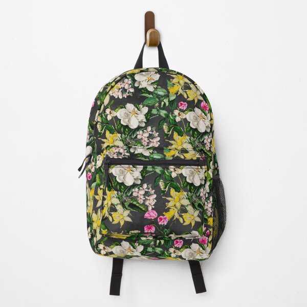 Item preview, Stylish Exotic flowers and leaves paradise garden, leaves and flowers tropical pattern, botanical illustration, yellow grey floral illustration designed and sold by ZeinabTaha.