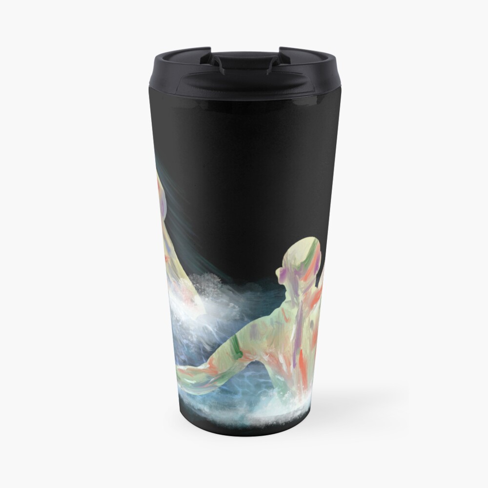 Waterpoloplayers playing waterpolo Travel Coffee Mug