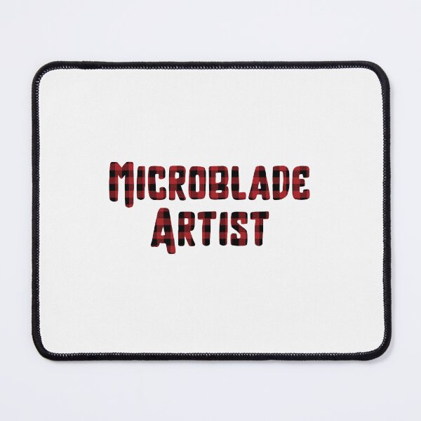 Item preview, Microblade Artist Buffalo Plaid Christmas Design designed and sold by 306Biz.