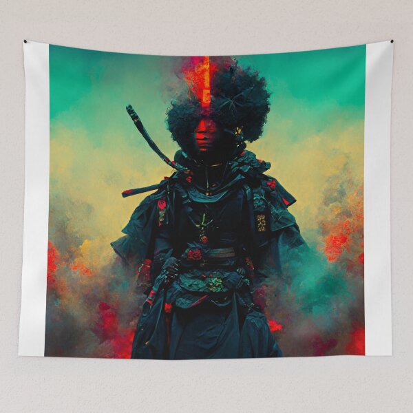 Item preview, The Black God of Samurai designed and sold by SurrealeyeSEA.